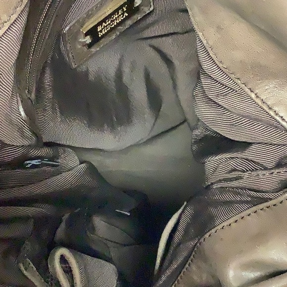 Badgley Mischka Large Chain Leather Shoulder Bag - Picture 14 of 16